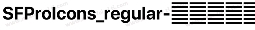 SFProIcons_regular字体转换
