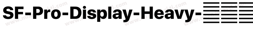 SF-Pro-Display-Heavy字体转换