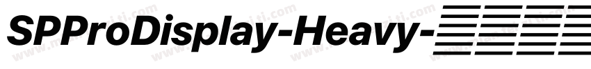 SPProDisplay-Heavy字体转换