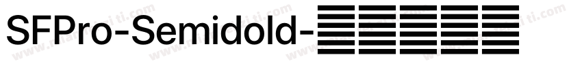 SFPro-Semidold字体转换
