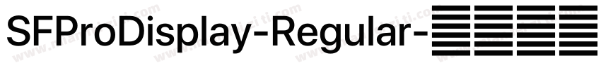 SFProDisplay-Regular字体转换