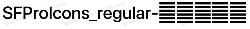SFProIcons_regular字体转换