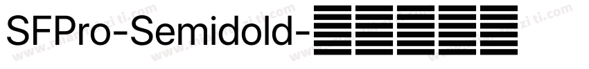 SFPro-Semidold字体转换