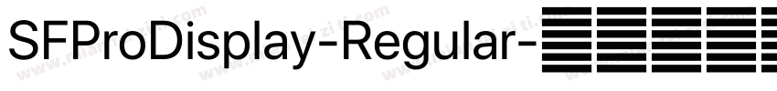 SFProDisplay-Regular字体转换