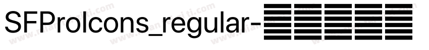 SFProIcons_regular字体转换