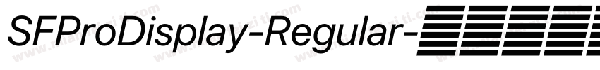 SFProDisplay-Regular字体转换