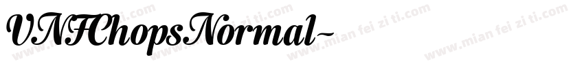 VNFChopsNormal字体转换