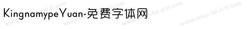 KingnamypeYuan字体转换