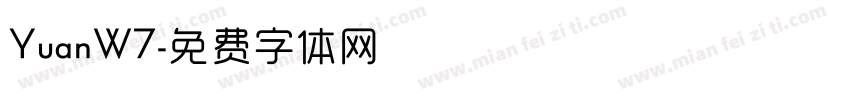 YuanW7字体转换