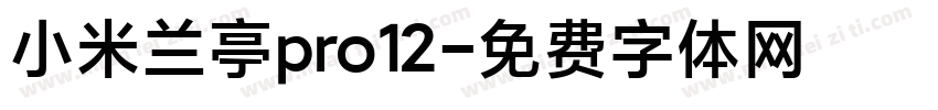 小米兰亭pro12字体转换