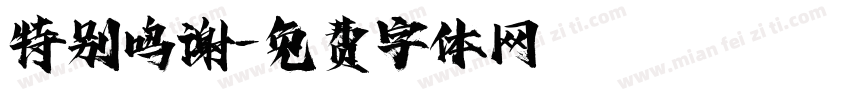 特别鸣谢字体转换