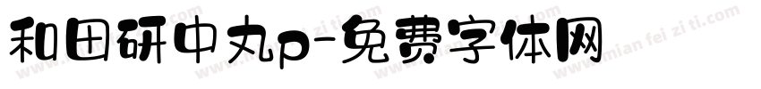 和田研中丸p字体转换