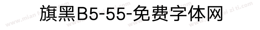 漢儀旗黑B5-55字体转换