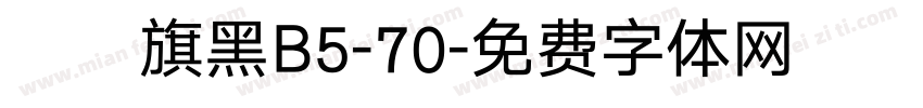 漢儀旗黑B5-70字体转换