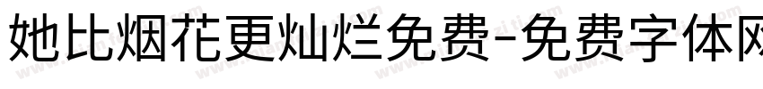 她比烟花更灿烂免费字体转换
