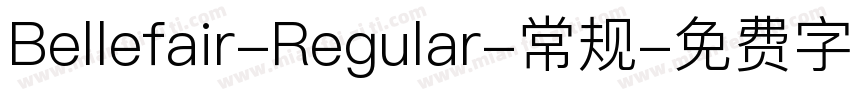 Bellefair-Regular-常规字体转换