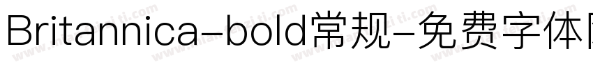 Britannica-bold常规字体转换