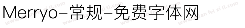 Merryo-常规字体转换