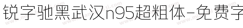 锐字驰黑武汉n95超粗体字体转换