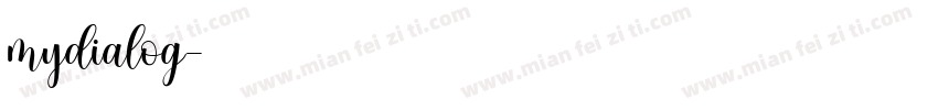 mydialog字体转换