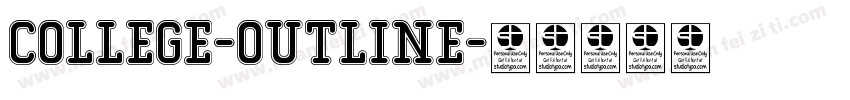 College-Outline字体转换