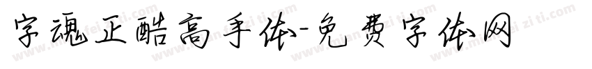 字魂正酷高手体字体转换