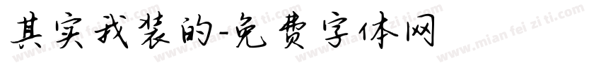 其实我装的字体转换