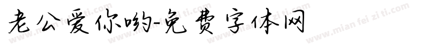 老公爱你哟字体转换