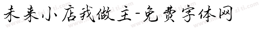未来小店我做主字体转换