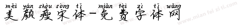 美颜瘦宋体字体转换