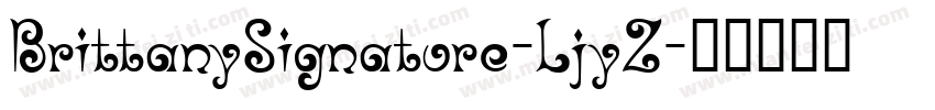 BrittanySignature-LjyZ字体转换