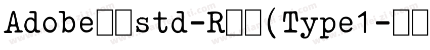 Adobe仿宋std-R常规(Type1字体转换