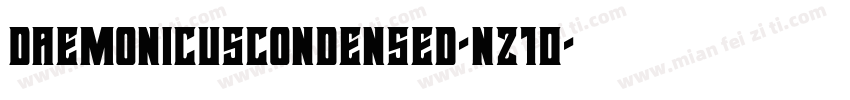DaemonicusCondensed-nz10字体转换