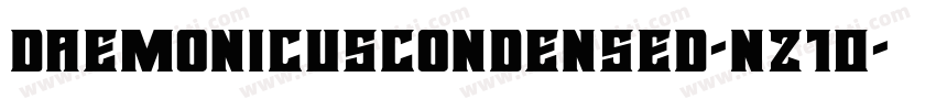 DaemonicusCondensed-nz10字体转换