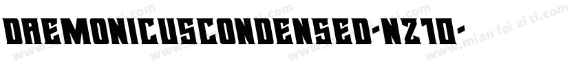 DaemonicusCondensed-nz10字体转换