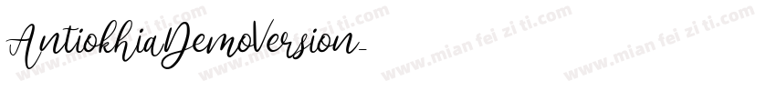 AntiokhiaDemoVersion字体转换