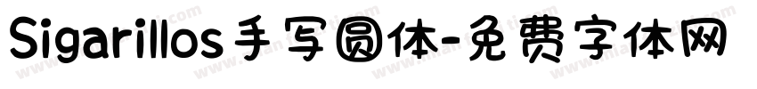 Sigarillos手写圆体字体转换