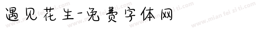 遇见花生字体转换