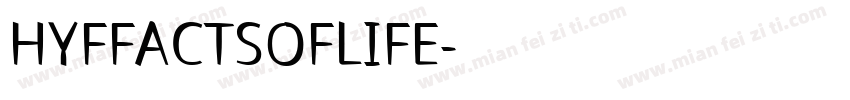 HYFFACTSOFLIFE字体转换