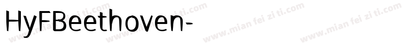 HyFBeethoven字体转换