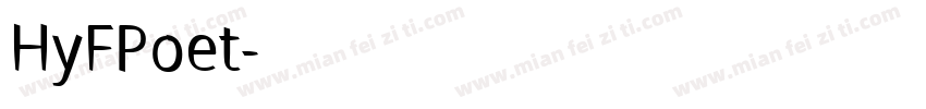 HyFPoet字体转换