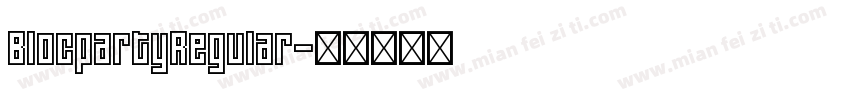 BlocpartyRegular字体转换