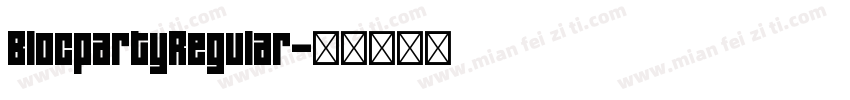 BlocpartyRegular字体转换