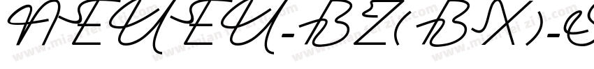 NEUEU-BZ(BX)-S92字体转换
