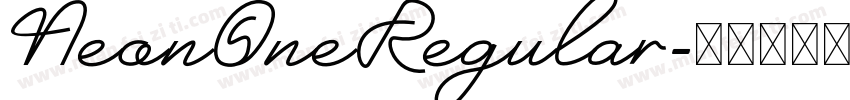 NeonOneRegular字体转换