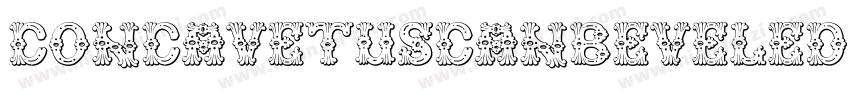 ConcavetuscanBeveled-MdmY字体转换