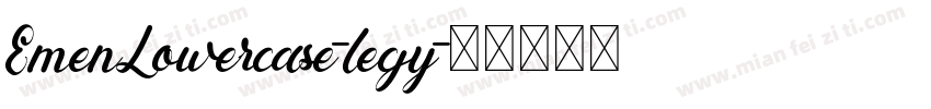 EmenLowercase-legy字体转换