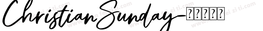 ChristianSunday字体转换