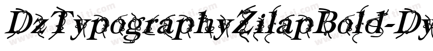 DzTypographyZilapBold-DynW字体转换
