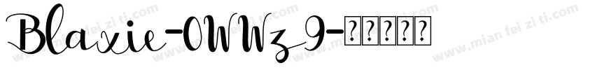Blaxie-0WWz9字体转换